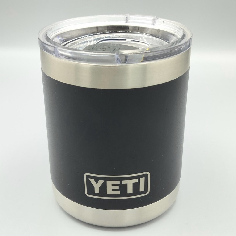 YETI 10 oz. Black and Silver Insulated Mug